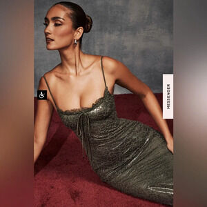 HOUSE OF CB Isla Lace Midi Dress XS